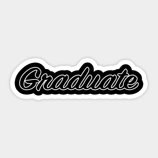 Graduate Sticker by lenn